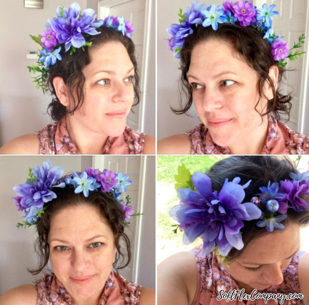 Wire Wrapped Flower Crown with Soft Flex Craft Wire by Kristen Fagan