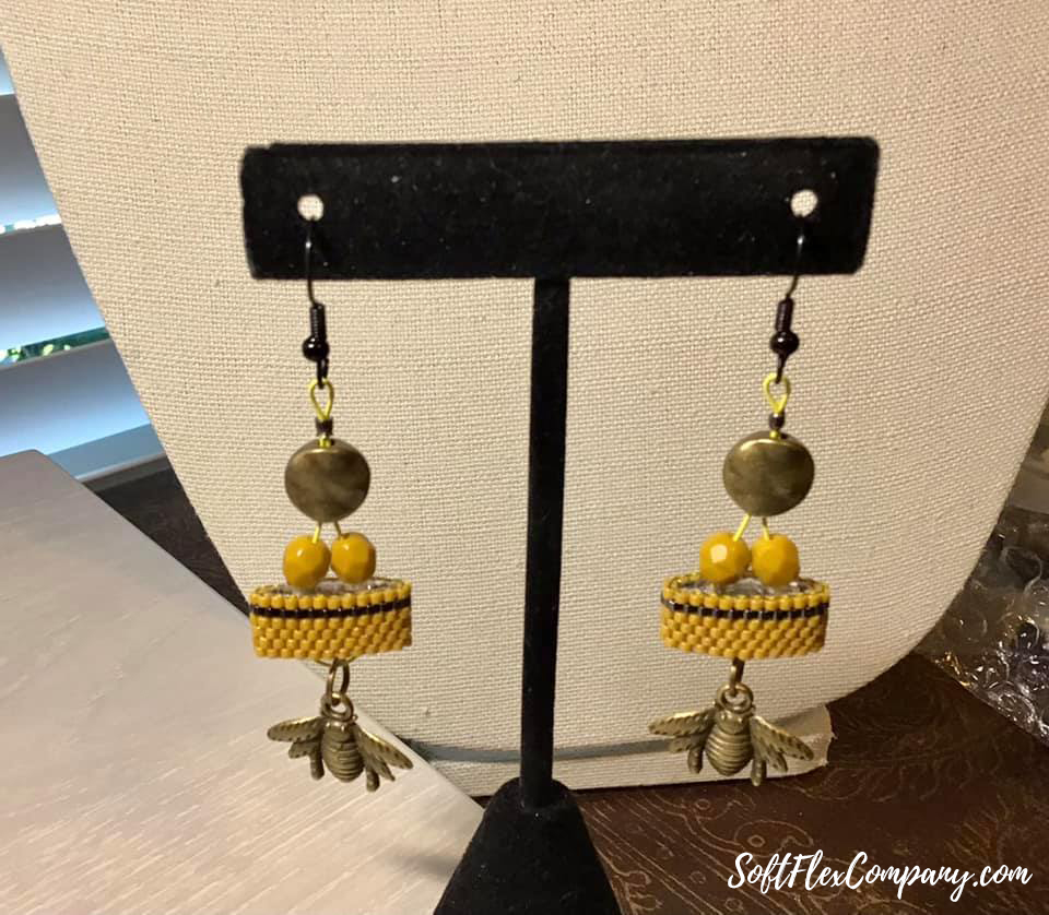 Bee Kind Carrier Bead Earrings by Stacy Grano Meissner