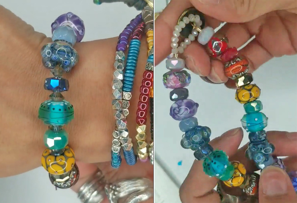Rainbow Bracelet & Necklace by Kay Goss