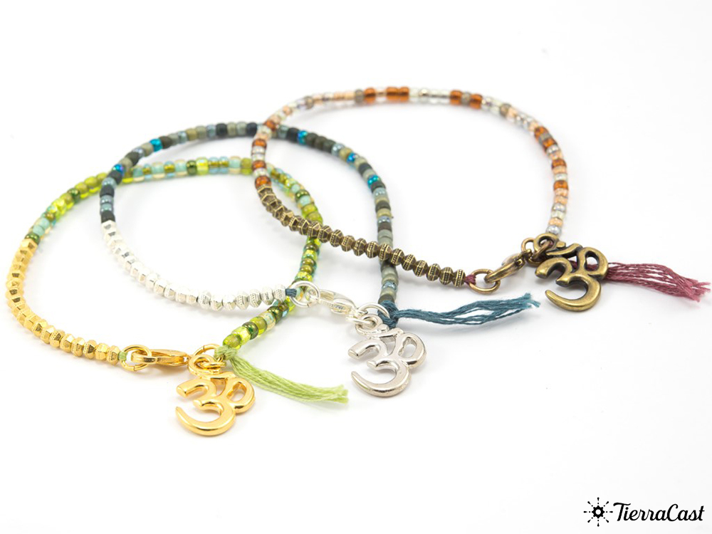 Om Charm Bracelets by TierraCast