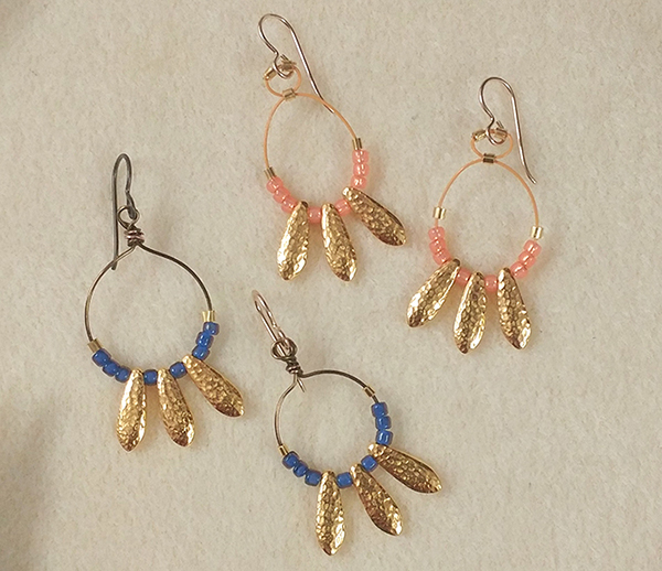 TierraCast Dagger Bead Earrings by Tracy Proctor