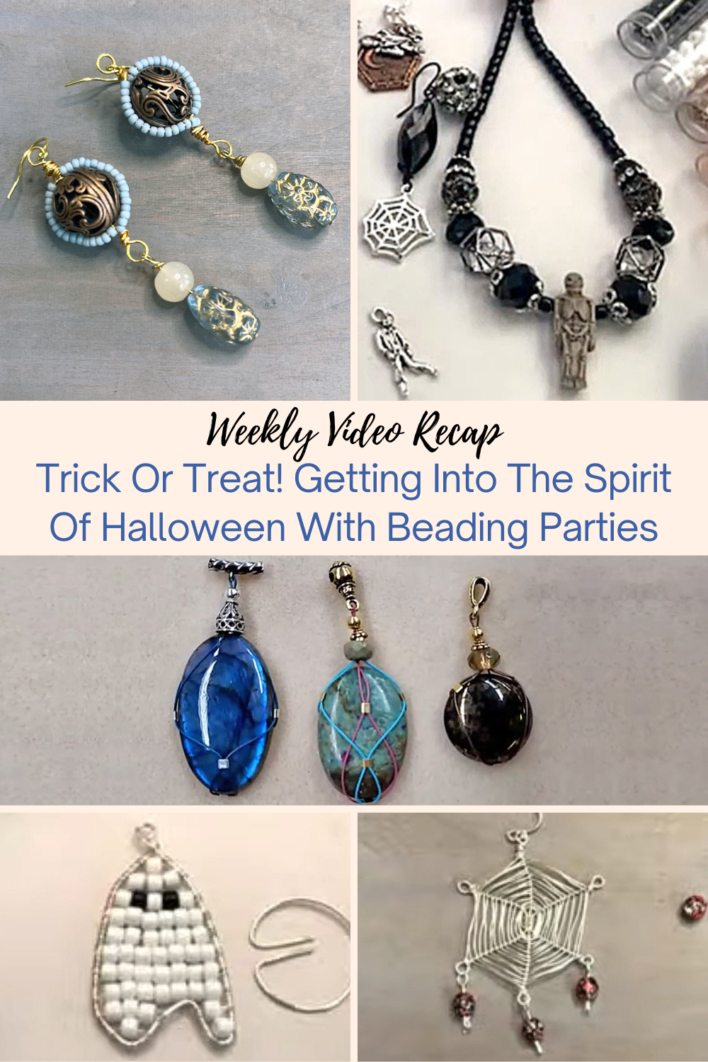 Trick Or Treat! Getting Into The Spirit Of Halloween With Beading Parties Collage