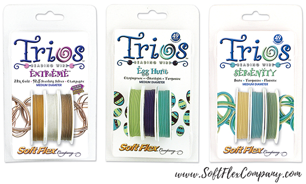 Soft Flex Trios Extreme, EggHunt and Serenity Beading Wire Packs