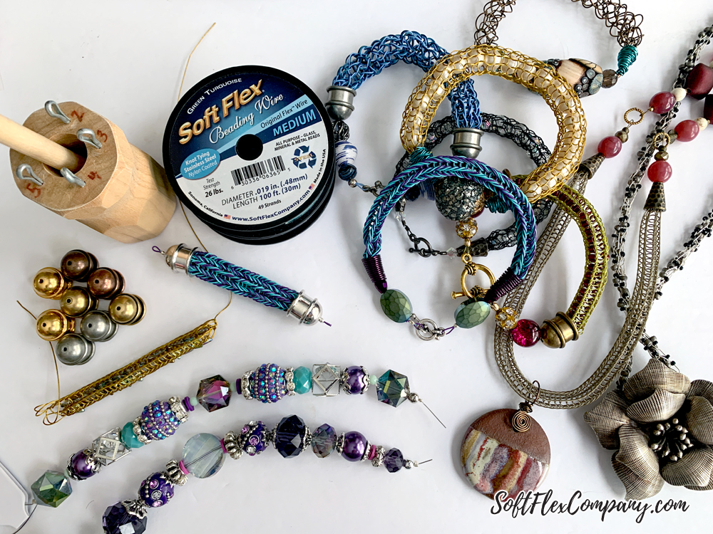 Make a Multi Strand Bracelet & Earrings using a Bead Mix with Cones - Soft  Flex Company