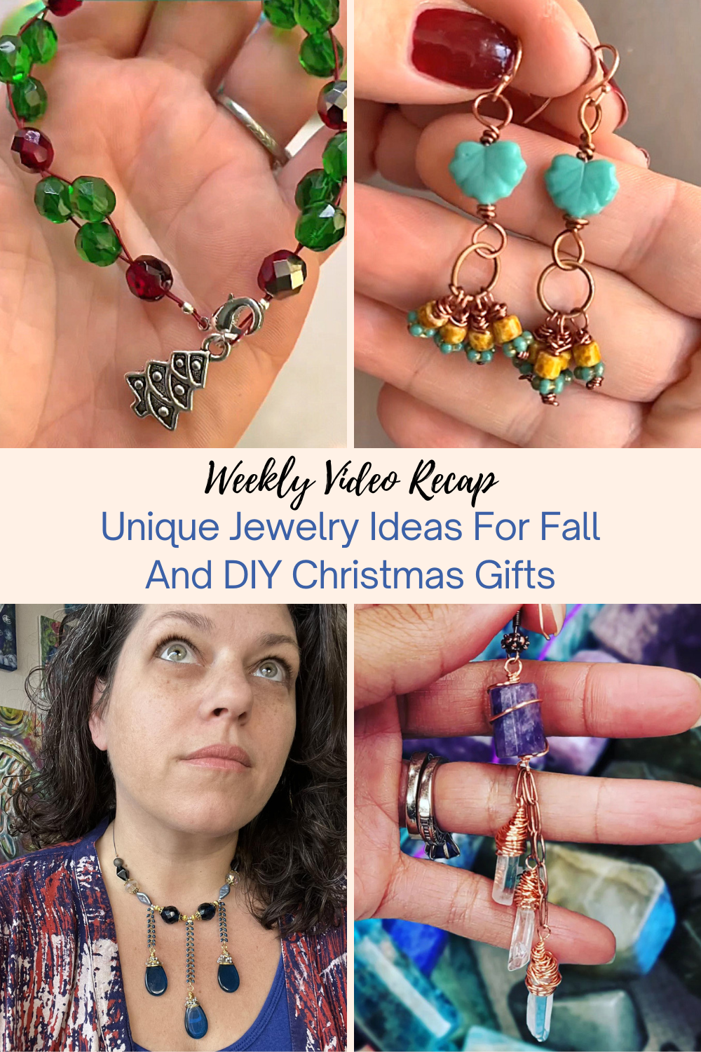 Unique Jewelry Ideas For Fall And DIY Christmas Gifts Collage