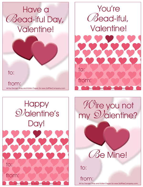 Printable Soft Flex Valentine Cards