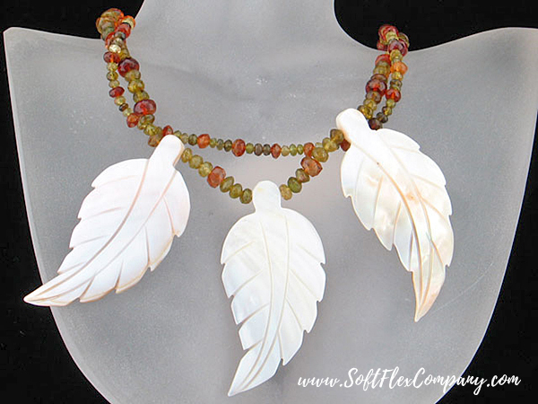 Falling Autumn Leaves Necklace by Virginia Magdaleno