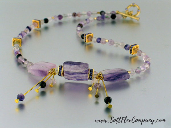 Golden Fluorite Necklace by Virginia Magdaleno