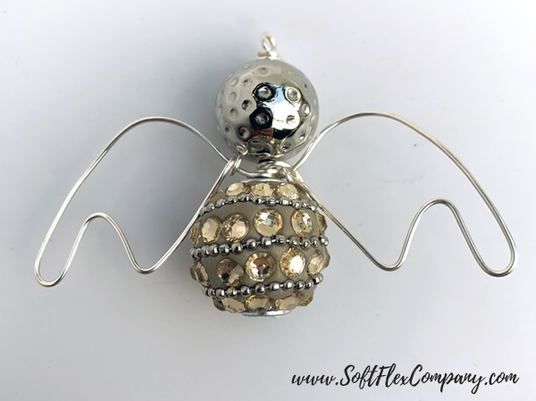 Christmas Angel Wire Pendant Or Ornament by Sara Oehler