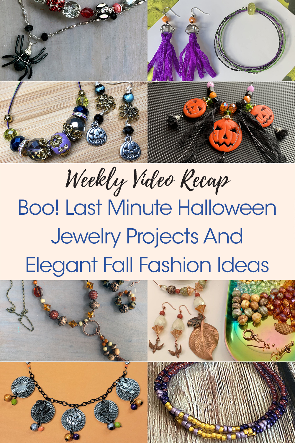 Boo! Last Minute Halloween Jewelry Projects And Elegant Fall